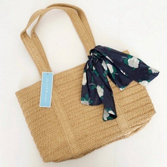 DRAPER JAMES EVERYDAY Straw tote bag - Picture 9 of 11